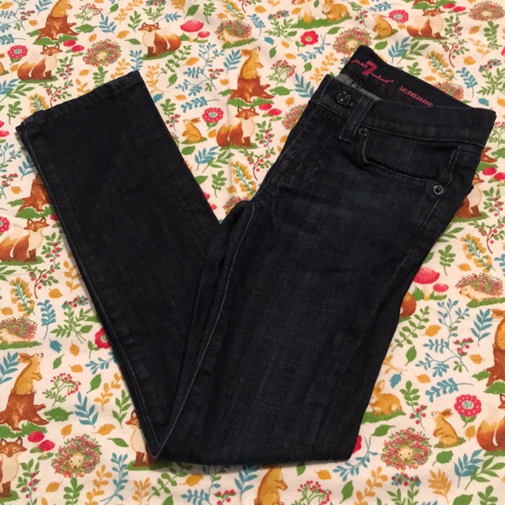 7 For All Mankind dark wash jeans size 7